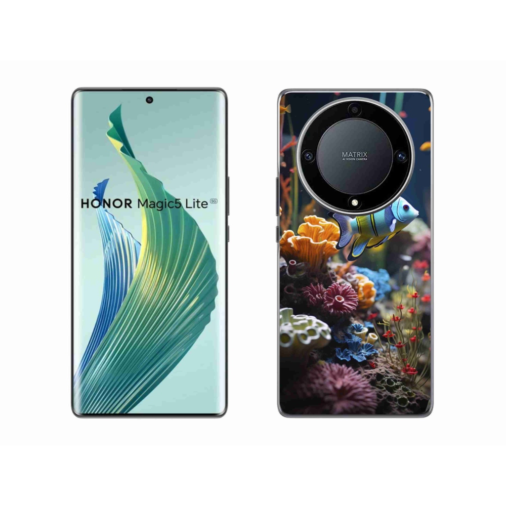 Gél borítás mmCase a Honor Magic 5 Lite 5G számára - Sea World 5