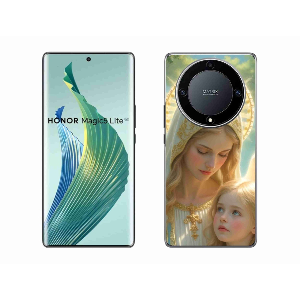 Gél borító mmCase a Honor Magic 5 Lite 5G számára - vallási téma 2