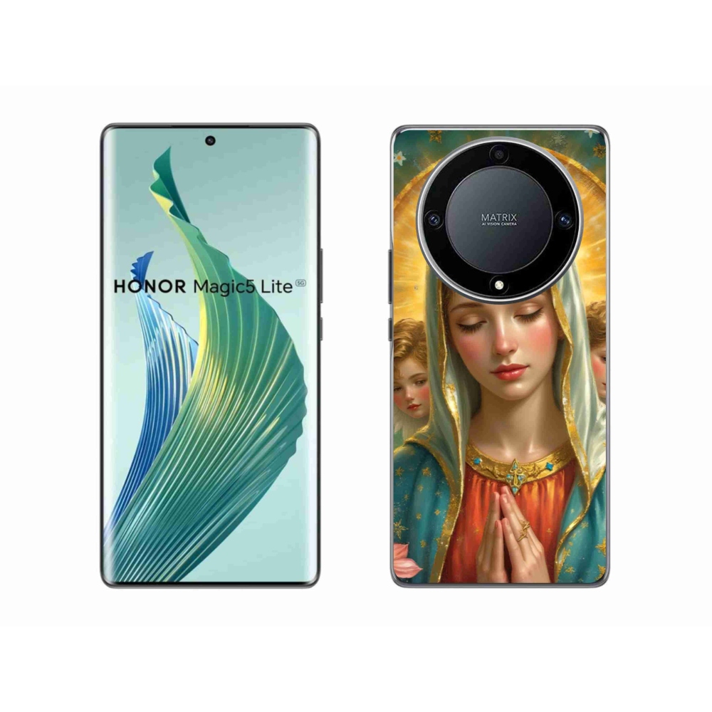 Gél borítás mmCase a Honor Magic 5 Lite 5G számára - vallási motívum 3