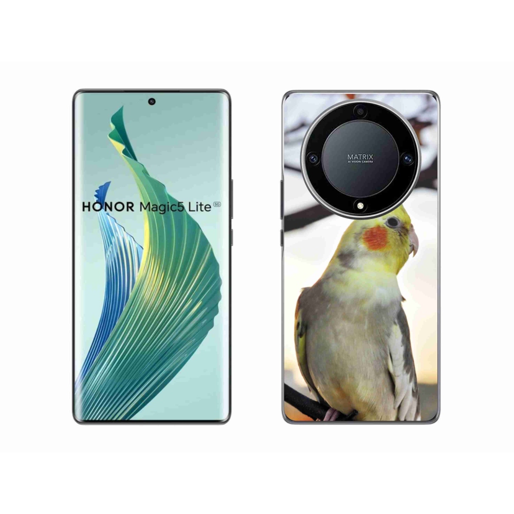 Gél borítás mmCase a Honor Magic 5 Lite 5G készülékhez - papagáj korela