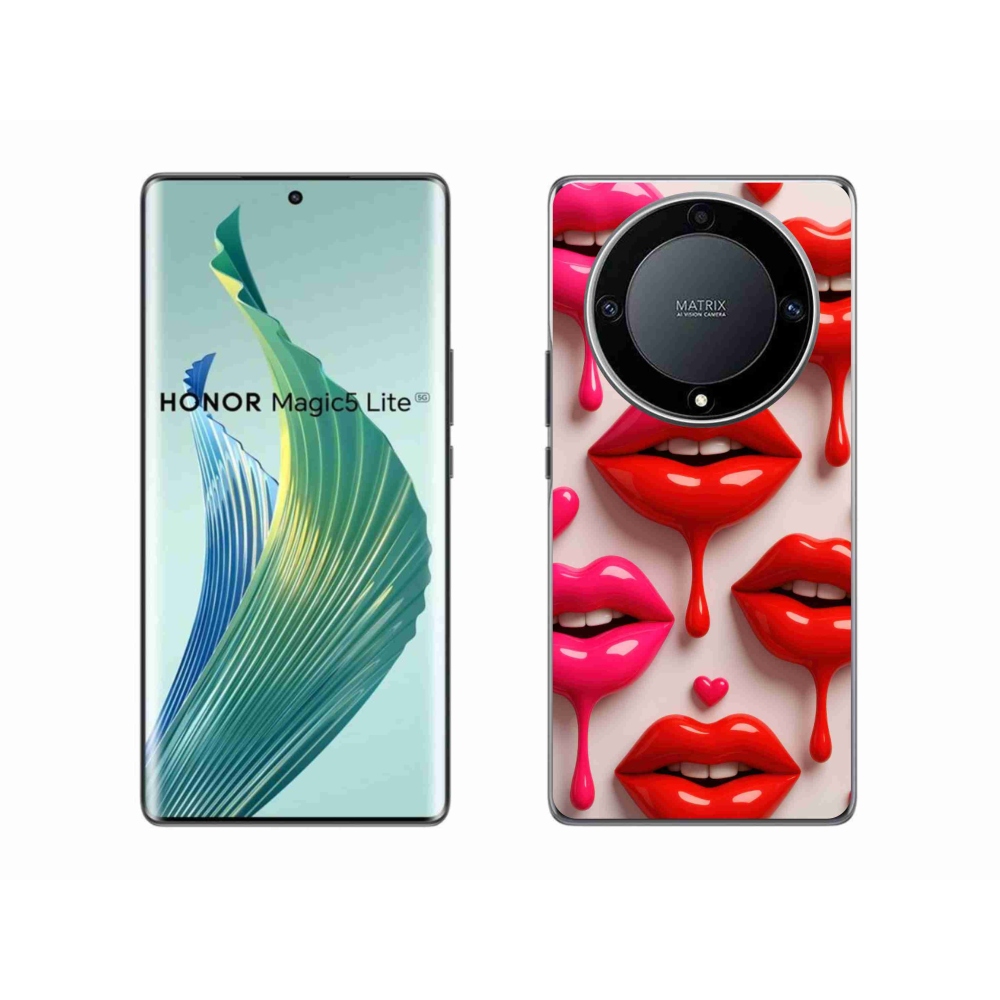 Gél borítás mmCase a Honor Magic 5 Lite 5G készülékhez - Lips 2