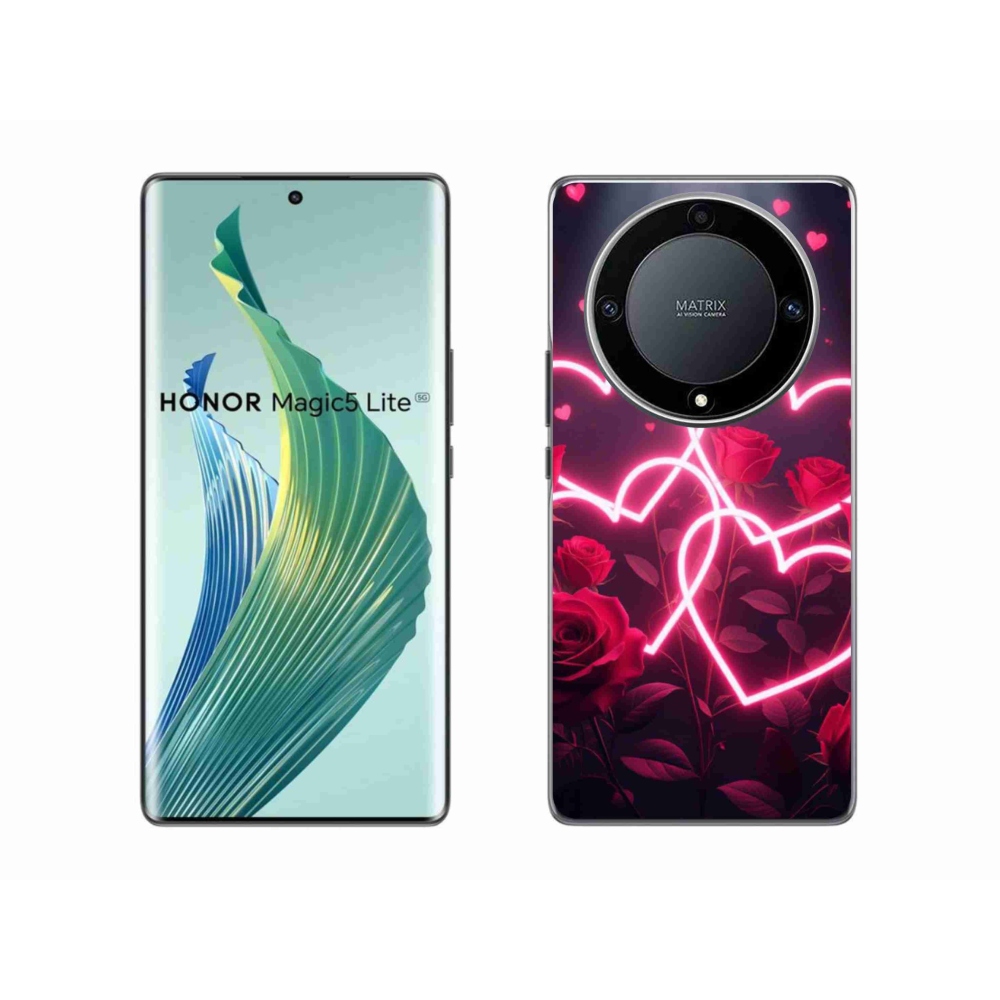Gél borító mmCase a Honor Magic 5 Lite 5G számára - Szerelem szíve