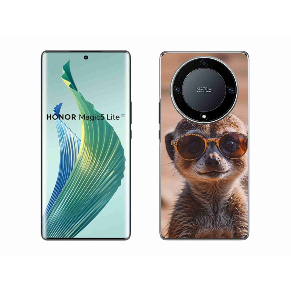 Gél borítás mmCase a Honor Magic 5 Lite 5G számára - stílusos surikata