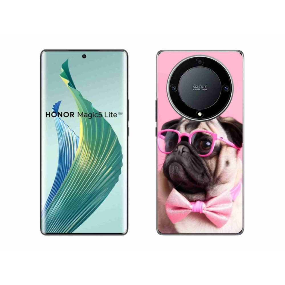 Gél borítás mmCase a Honor Magic 5 Lite 5G számára - stílusos mopsz