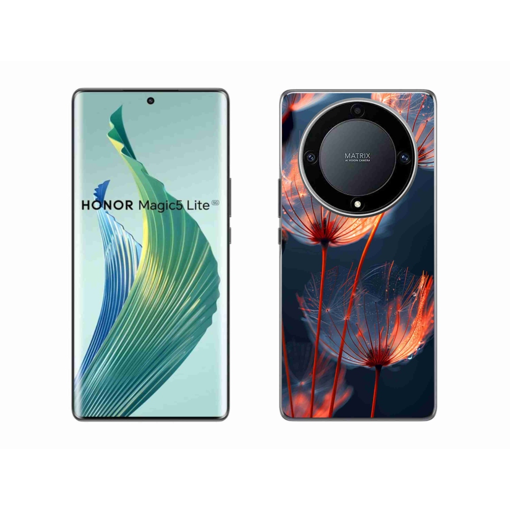 Gél borító mmCase a Honor Magic 5 Lite 5G számára - Világító pelyhes