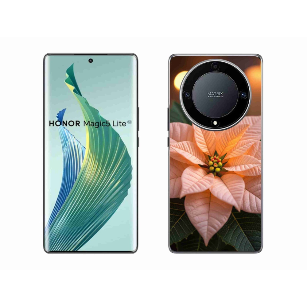 Gél borító mmCase a Honor Magic 5 Lite 5G számára - Karácsonyi csillag