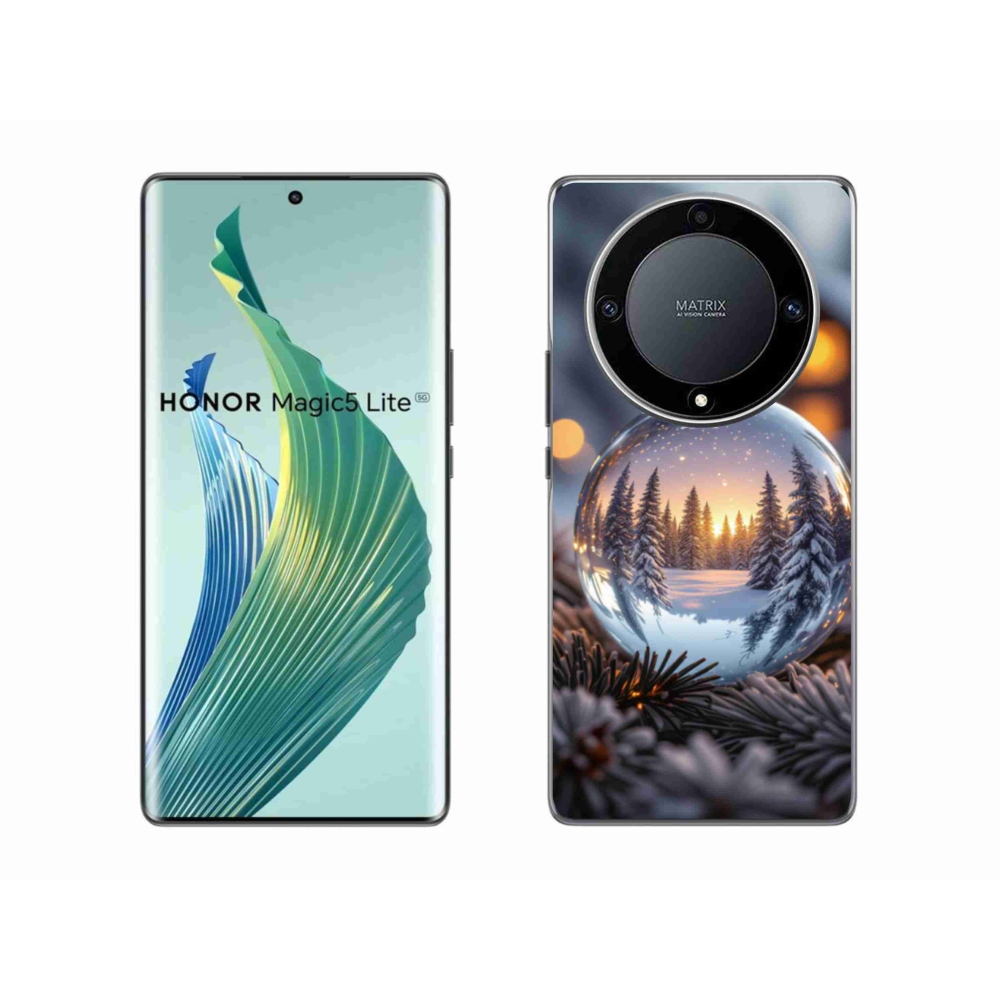 Gél borítás mmCase a Honor Magic 5 Lite 5G számára - karácsonyi dekoráció
