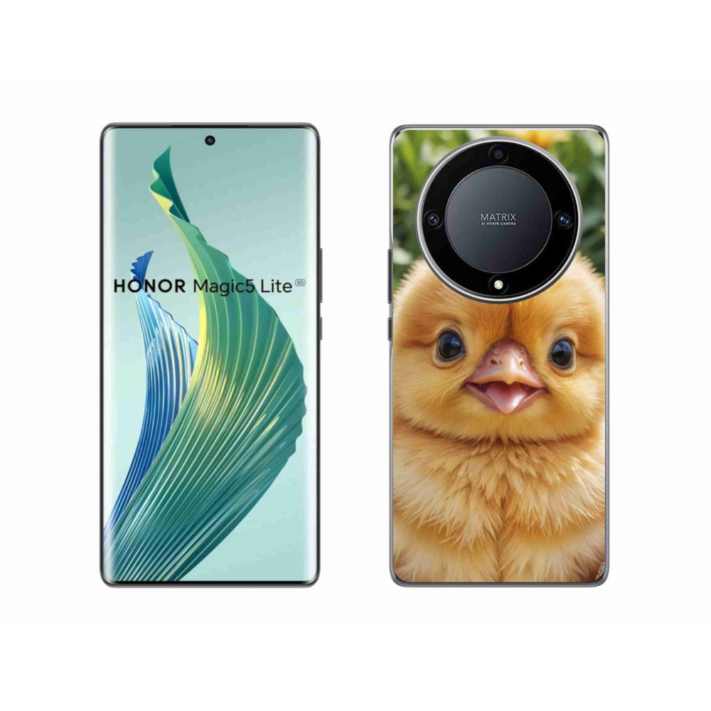 Gél borító mmCase a Honor Magic 5 Lite 5G számára - boldog csaj