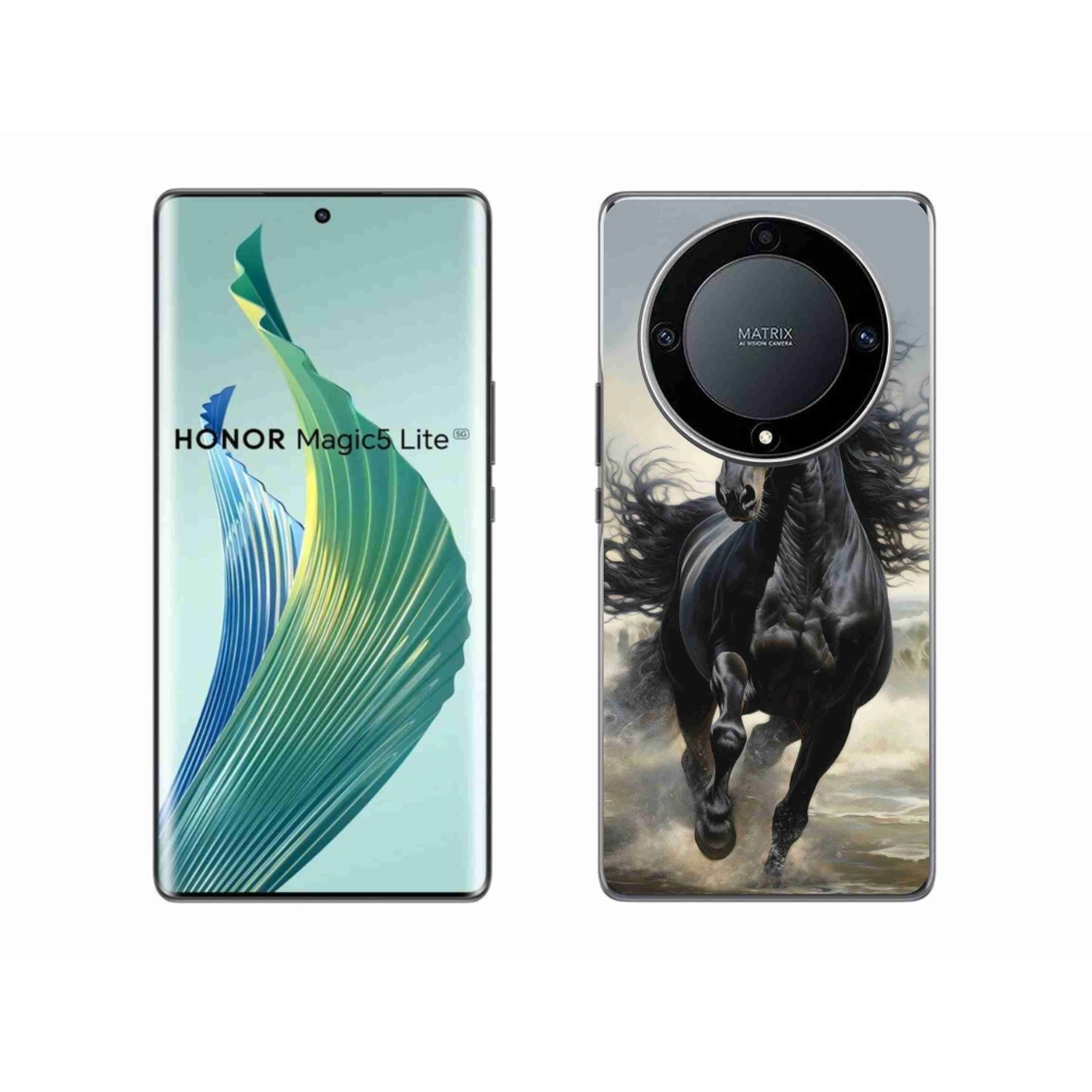 mmCase géltok az Honor Magic 5 Lite-hoz – futó fekete ló