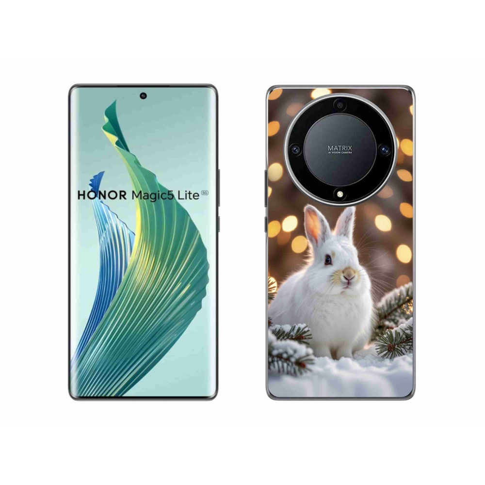 mmCase géltok az Honor Magic 5 Lite-hoz – fehér nyúl