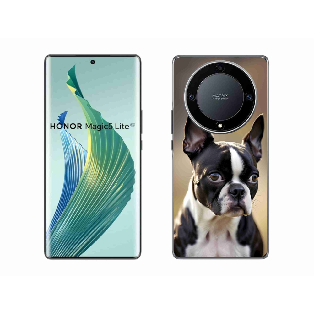 mmCase gél tok az Honor Magic 5 Lite-hoz – bostoni terrier