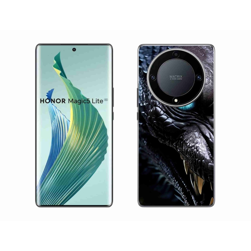 mmCase géltok az Honor Magic 5 Lite-hoz – sárkányos mintázat