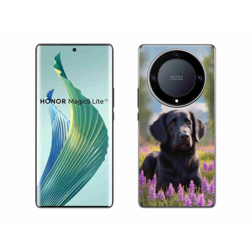 mmCase géltok az Honor Magic 5 Lite-hoz – elegáns fekete retriever