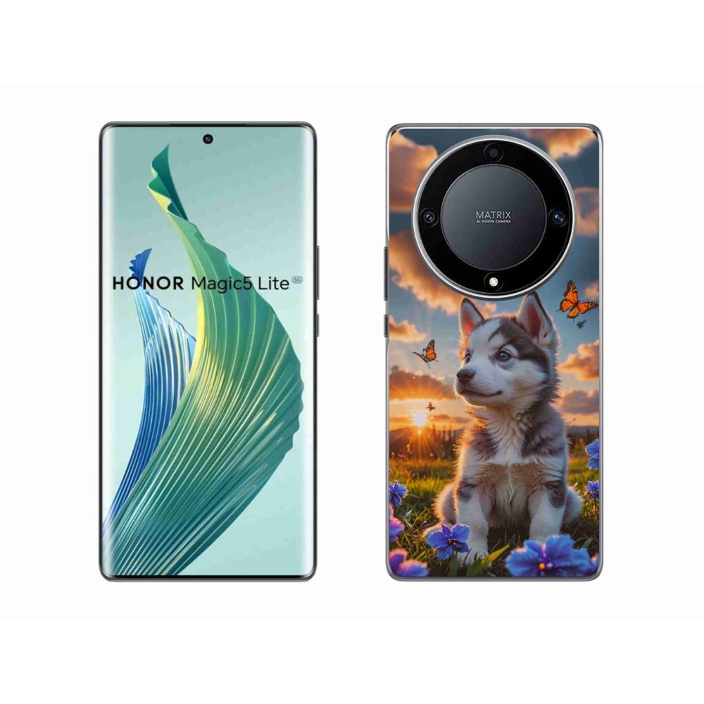 mmCase gél tok az Honor Magic 5 Lite-hoz – husky naplementekor