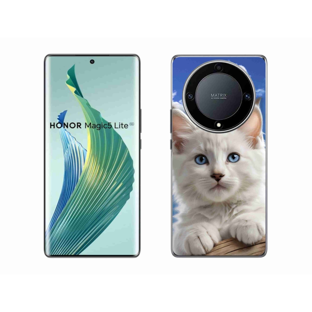 mmCase géltok az Honor Magic 5 Lite-hoz – cica és felhők
