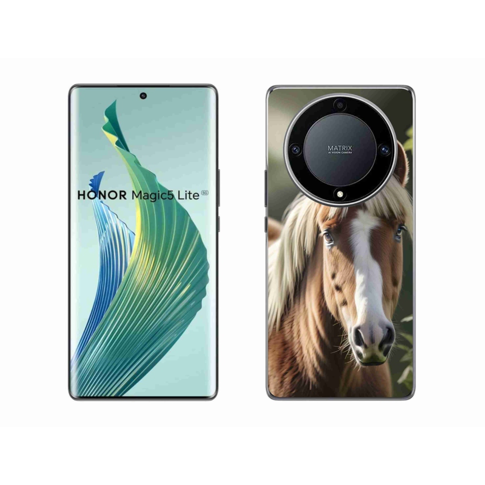 mmCase gél tok az Honor Magic 5 Lite-hoz – világos sörényű ló