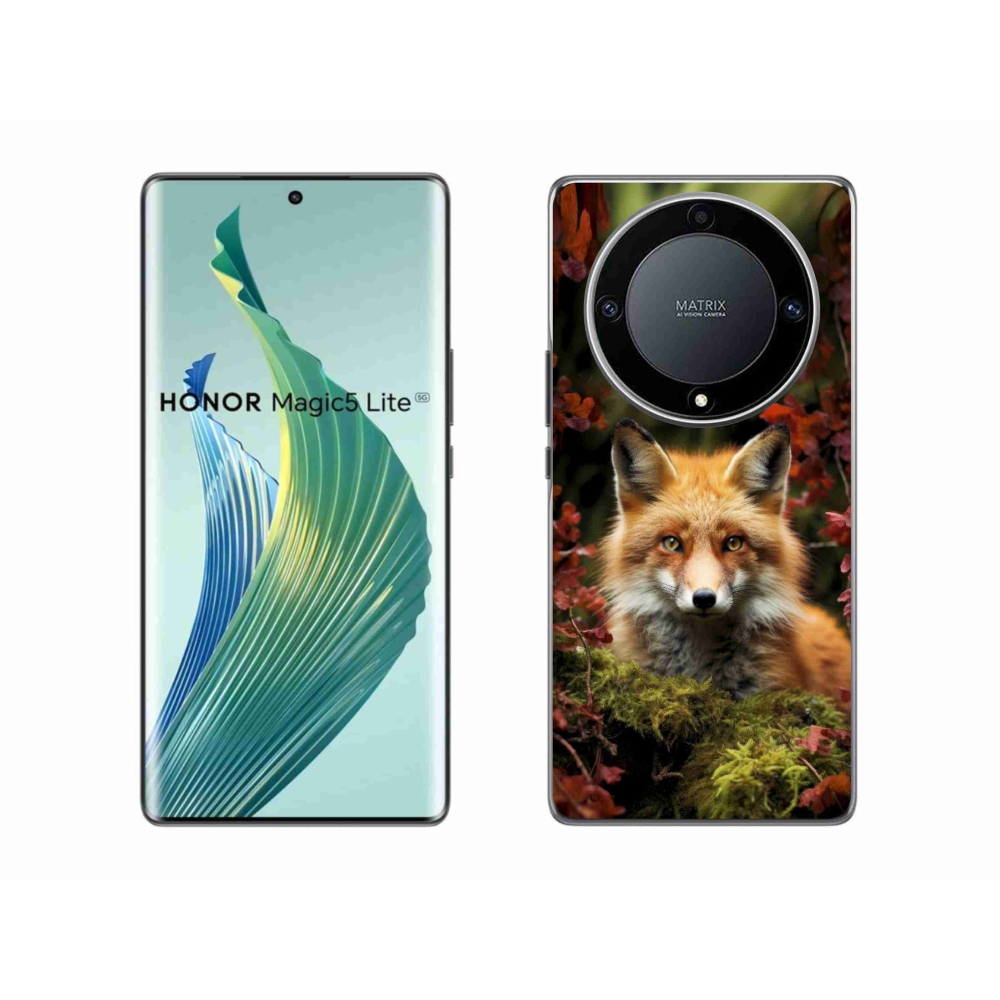mmCase géltok az Honor Magic 5 Lite-hoz – róka az erdőben