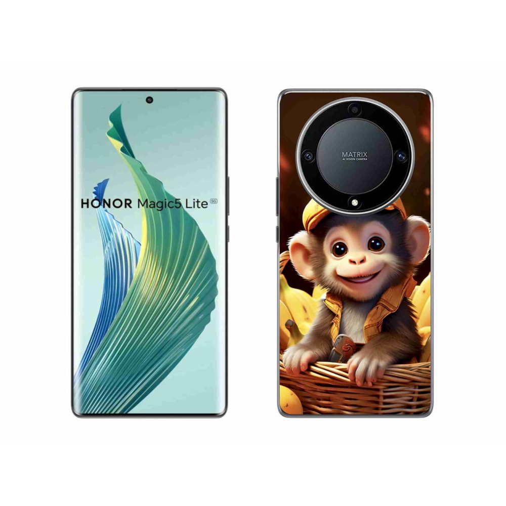 mmCase gél tok az Honor Magic 5 Lite-hoz – majom a kosárban