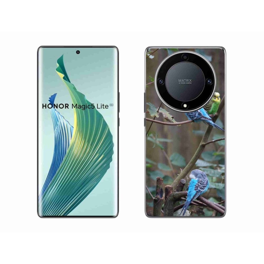 mmCase géltok az Honor Magic 5 Lite-hoz – papagájok az ágon