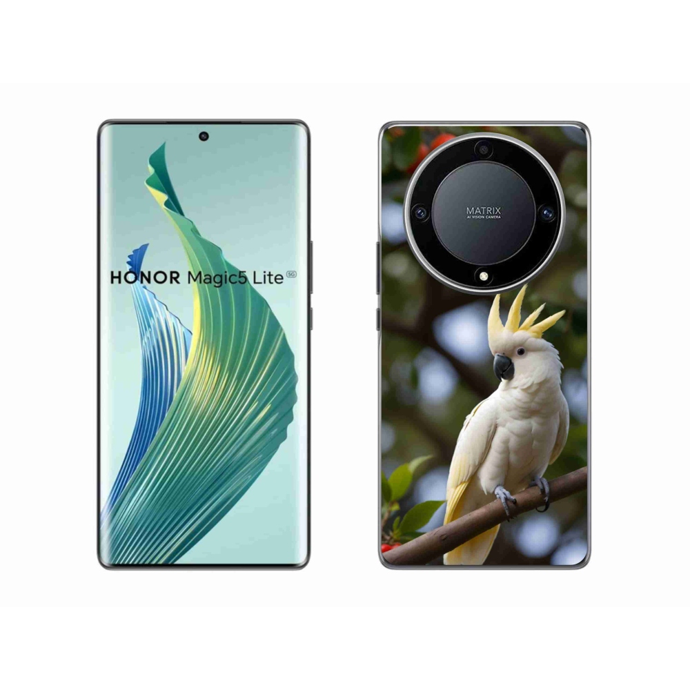 mmCase gélhuzat az Honor Magic 5 Lite-hoz – kakadu papagáj 3