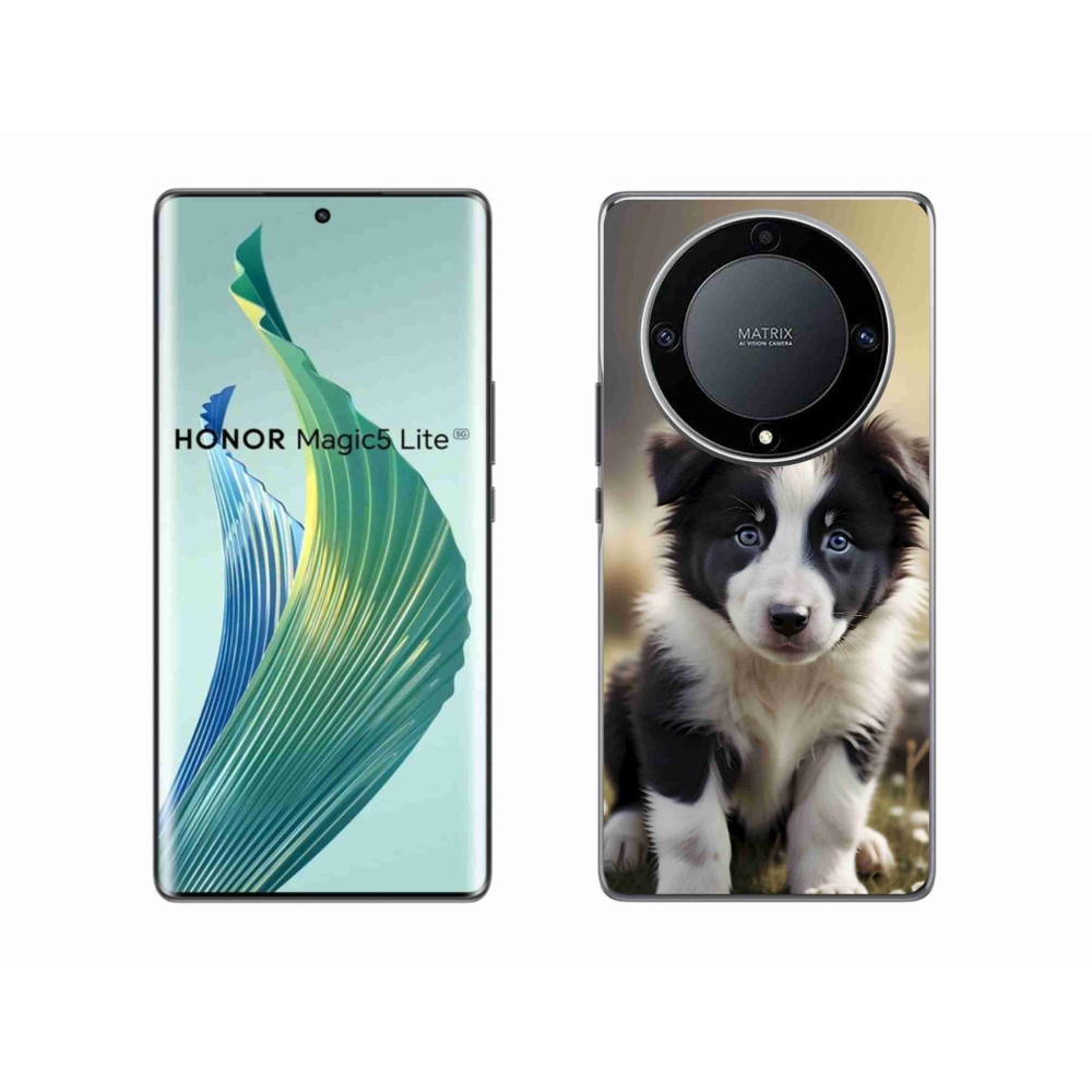 mmCase gél tok az Honor Magic 5 Lite-hoz – aranyos border collie