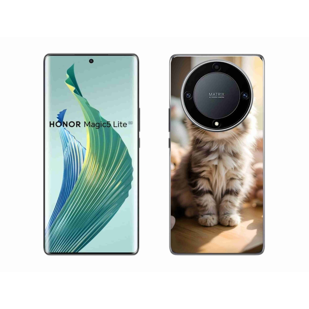 mmCase gél tok az Honor Magic 5 Lite-hoz – aranyos cica 10