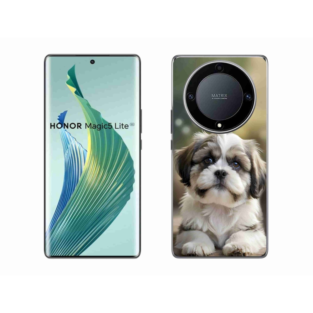 mmCase gél tok az Honor Magic 5 Lite-hoz – aranyos shih-tzu