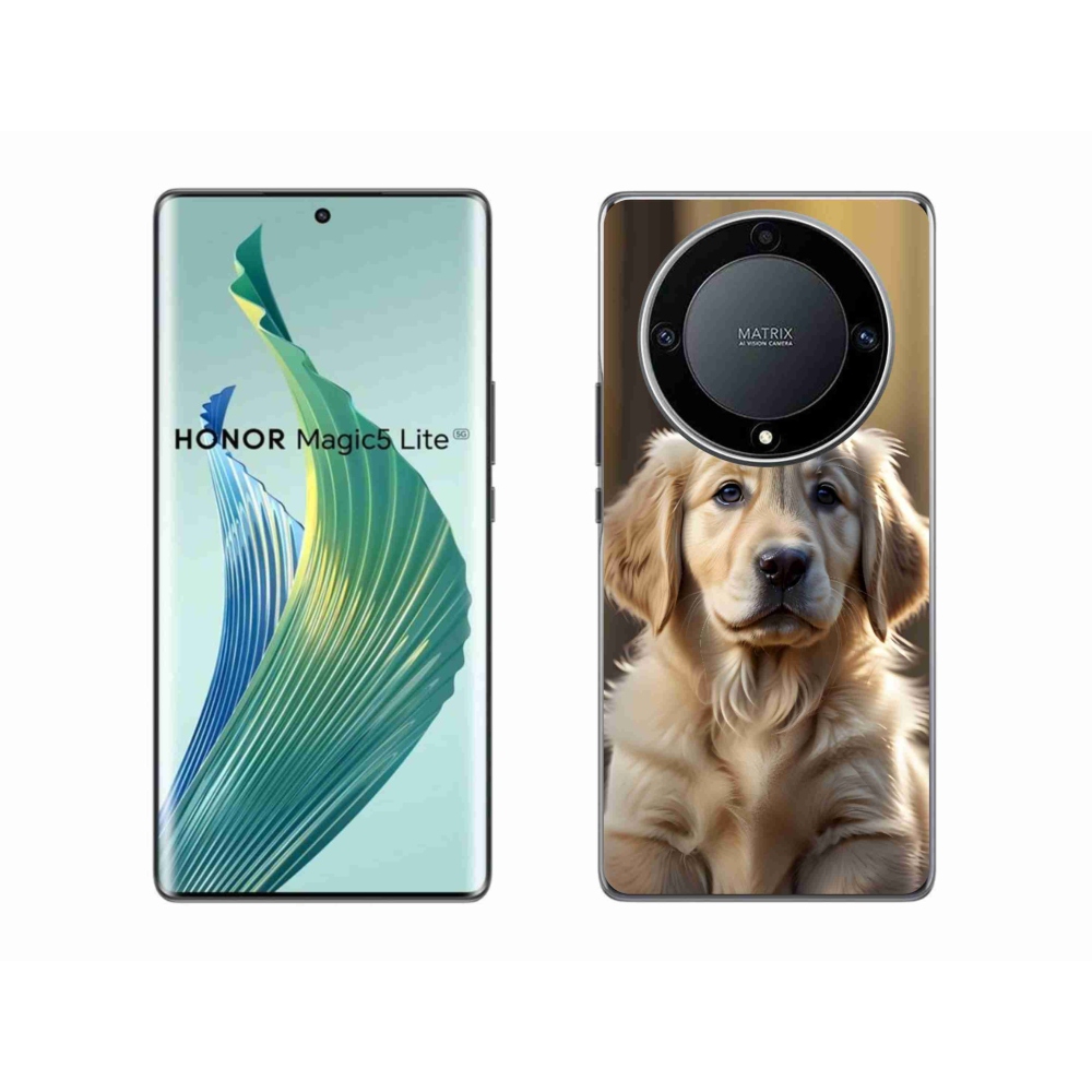 mmCase géltok az Honor Magic 5 Lite-hoz – aranyos arany retriever
