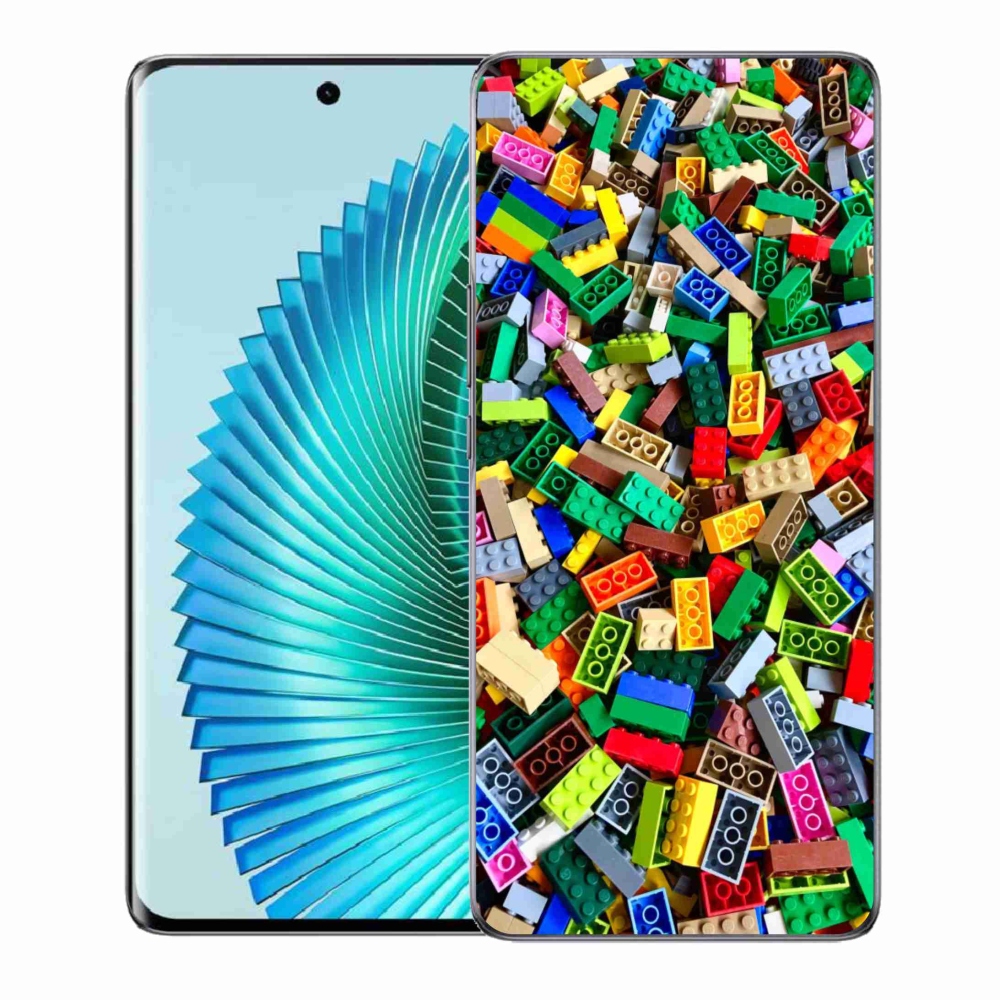 Zselés borítás mmCase a Honor Magic 6 Lite 5G számára - színes építőkockák