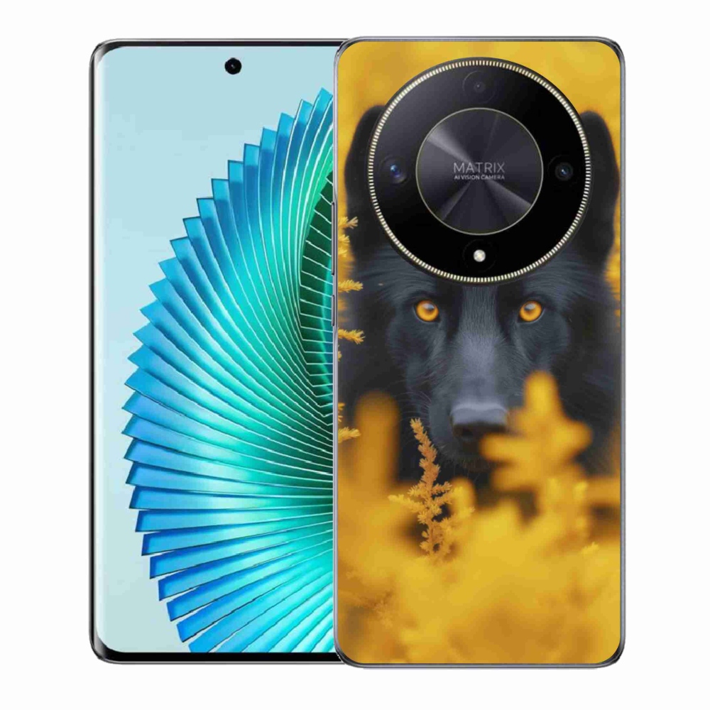 Zselés borítás mmCase a Honor Magic 6 Lite 5G készülékhez - fekete farkas 2