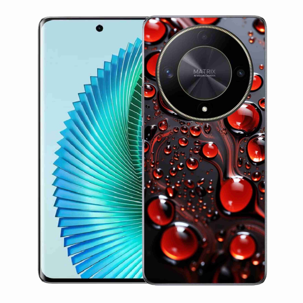 Zselés borítás mmCase a Honor Magic 6 Lite 5G számára - piros csepp 2