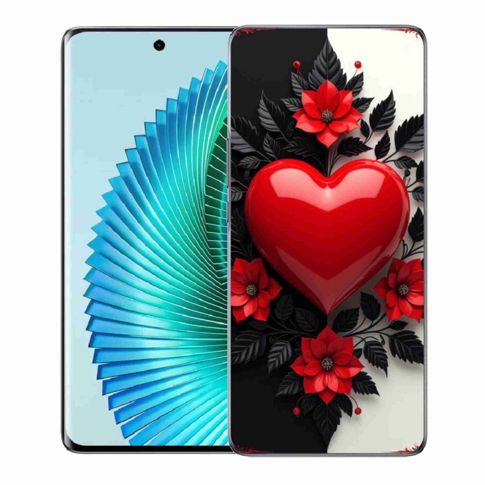 Gél borítás mmCase a Honor Magic 6 Lite 5G készülékhez - piros szív