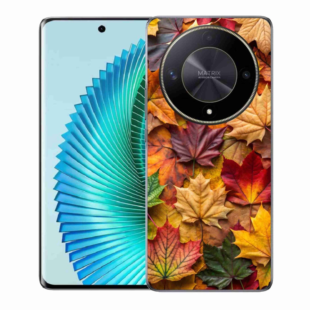 Gél borítás mmCase a Honor Magic 6 Lite 5G számára - juharlevelek 2