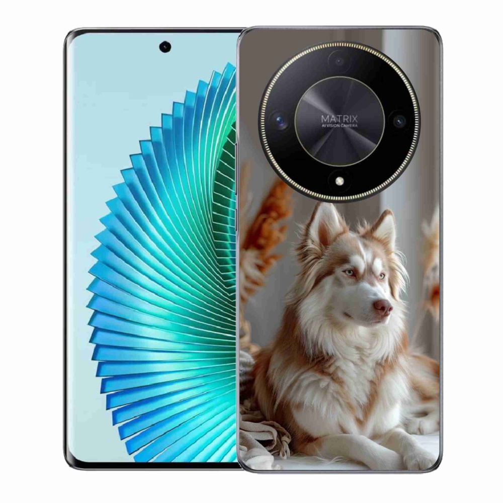 mmCase gél tok az Honor Magic 6 Lite 5G-hez – nyugodt szibériai husky