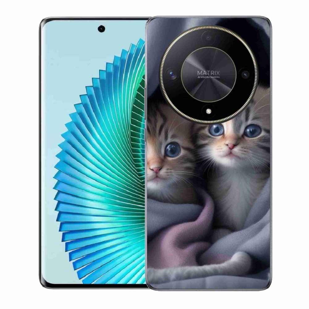 Zselés borítás mmCase a Honor Magic 6 Lite 5G számára - cat duo 2