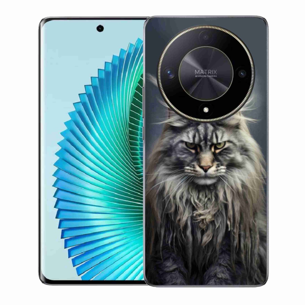 Gél borítás mmCase a Honor Magic 6 Lite 5G számára - macskaszem nézet 4