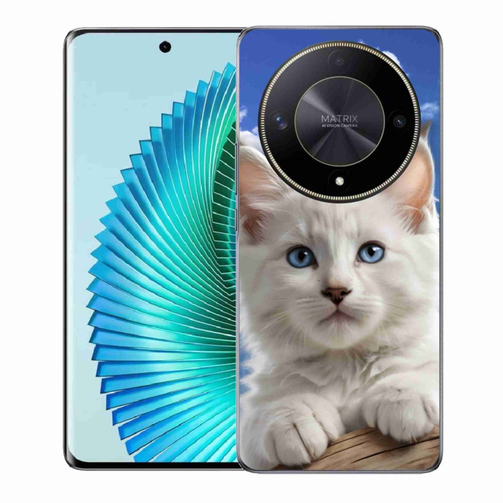 mmCase géltok az Honor Magic 6 Lite 5G-hez – cica és felhők