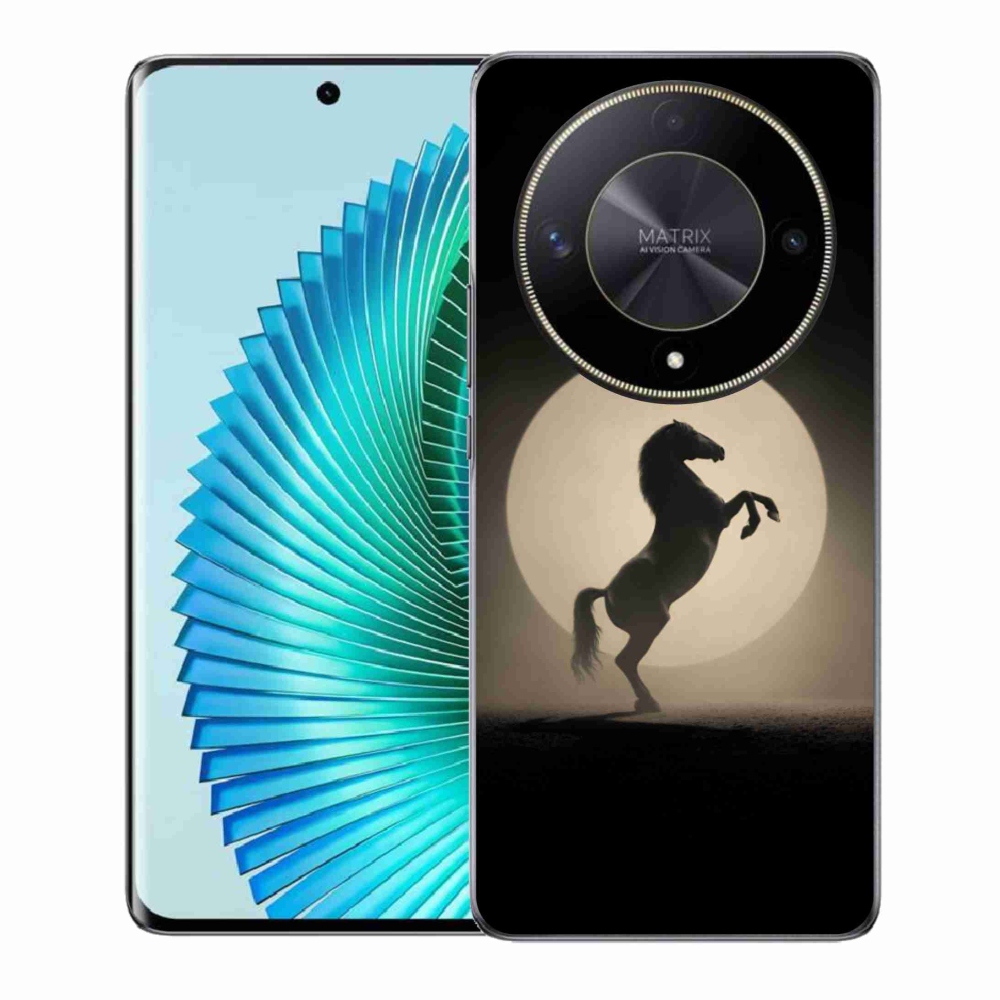 Gél borítás mmCase a Honor Magic 6 Lite 5G számára - ló sziluettben