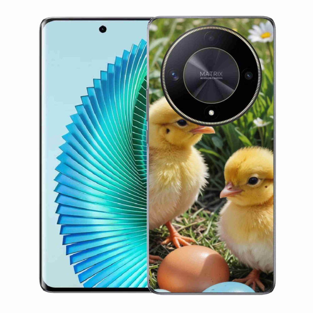 Gél borítás mmCase a Honor Magic 6 Lite 5G készülékhez - csirkék