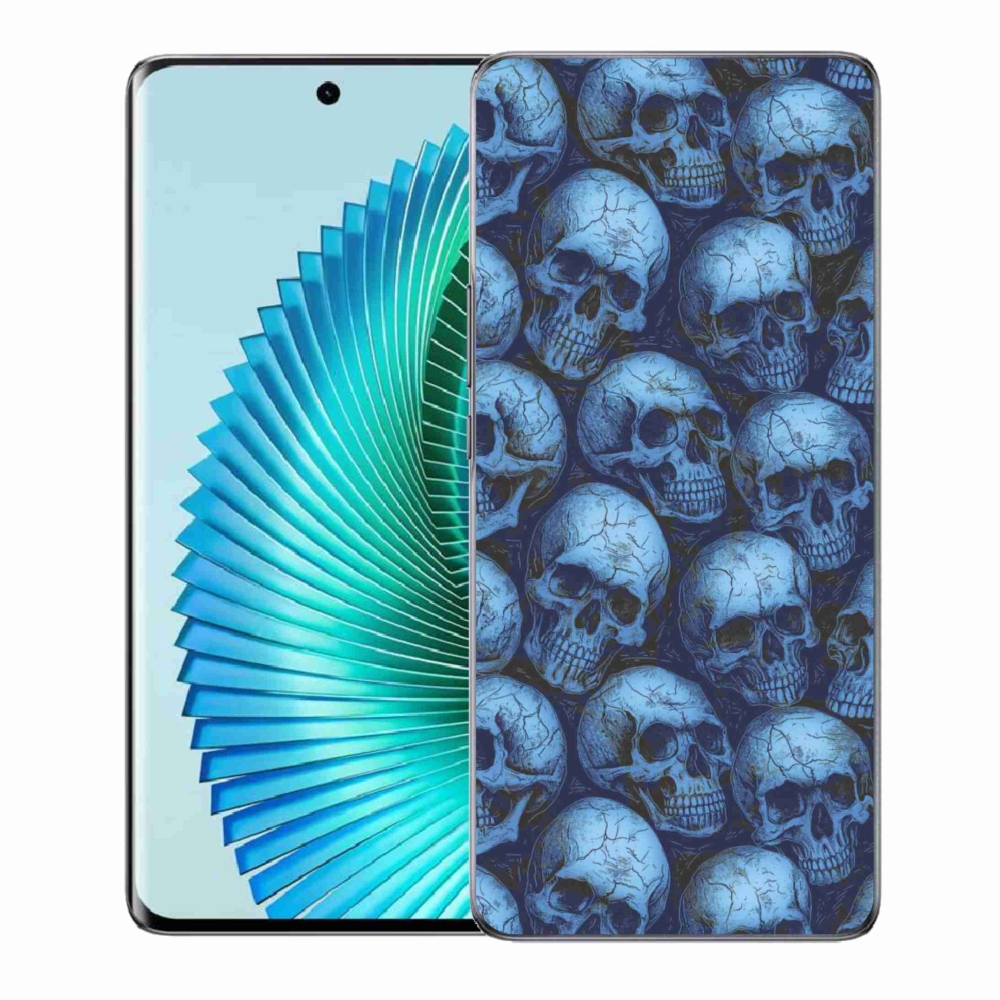 Gél borítás mmCase a Honor Magic 6 Lite 5G számára - koponyák