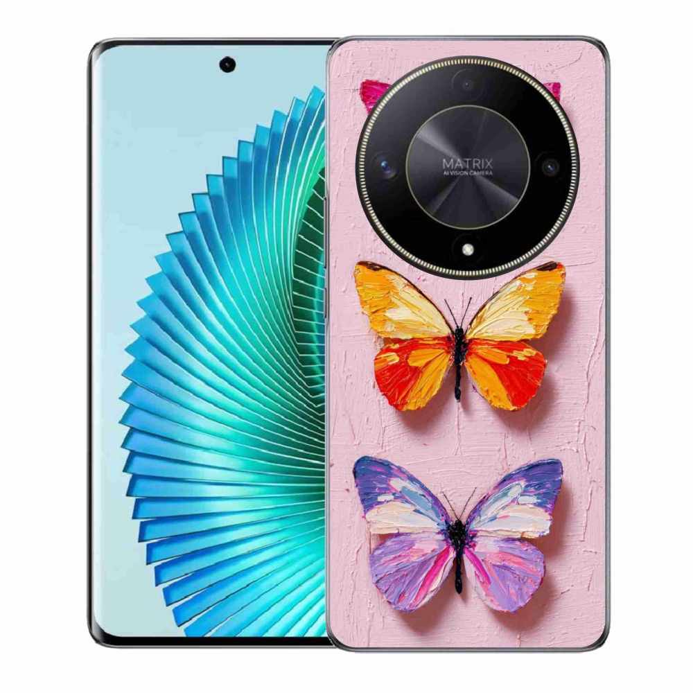 Gél borítás mmCase a Honor Magic 6 Lite 5G számára - pillangó szentháromság