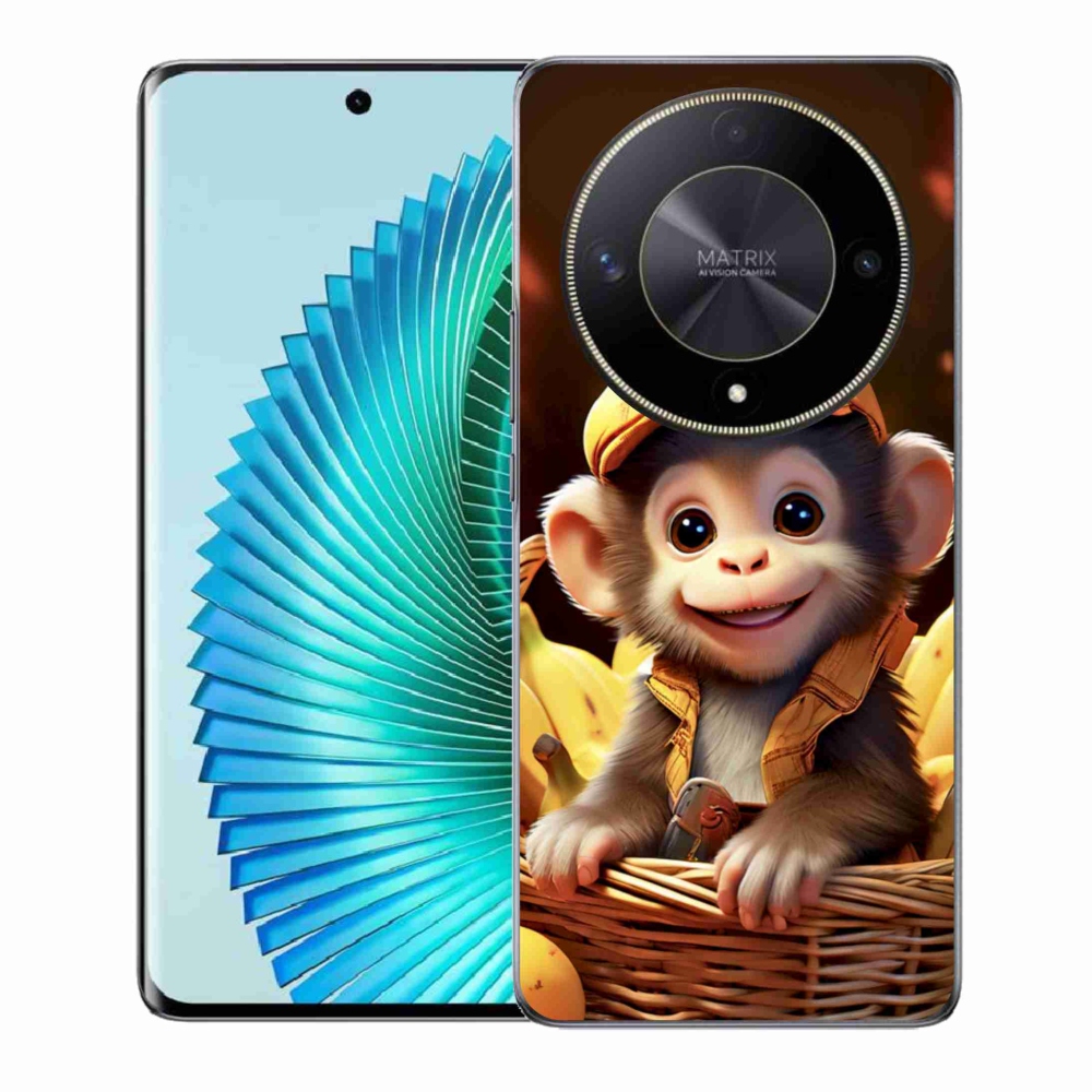 mmCase gél tok az Honor Magic 6 Lite 5G-hez – majom a kosárban