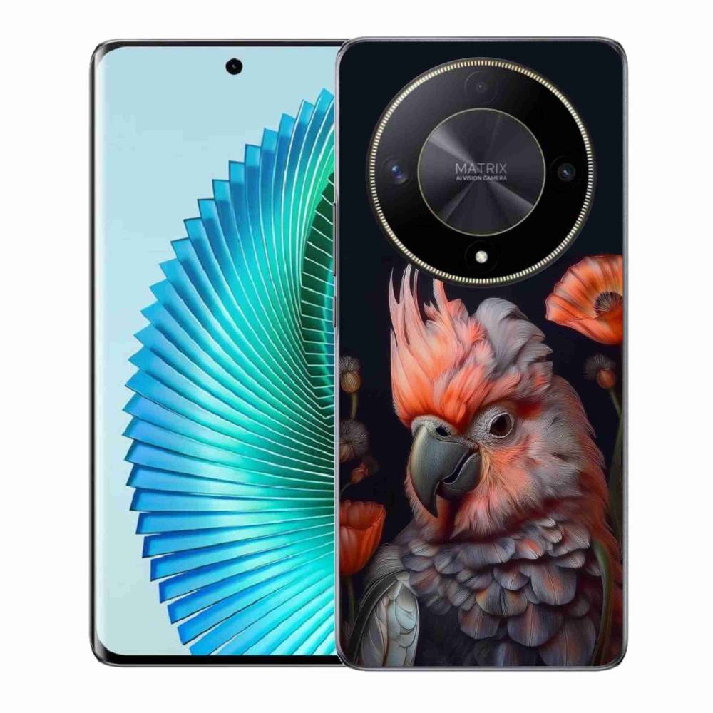mmCase gél tok az Honor Magic 6 Lite 5G-hez – színes kakadu papagáj