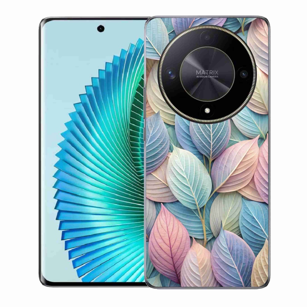 Zselés borítás mmCase a Honor Magic 6 Lite 5G készülékhez - pasztell levelek