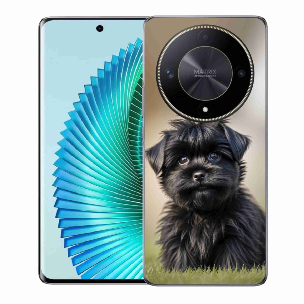 mmCase géltok az Honor Magic 6 Lite 5G-hez – aranyos fekete kutyus