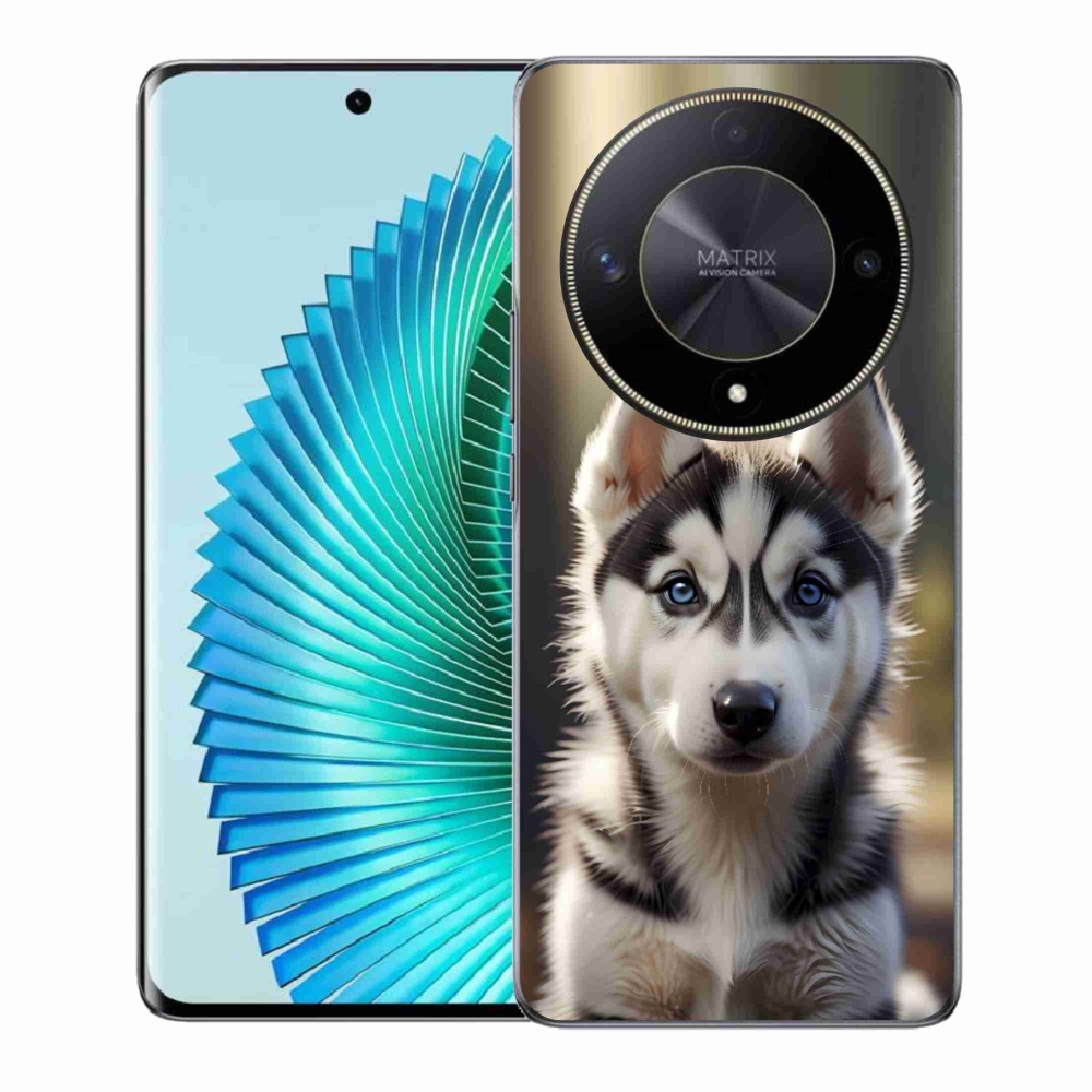 mmCase gél tok az Honor Magic 6 Lite 5G-hez – aranyos szibériai husky