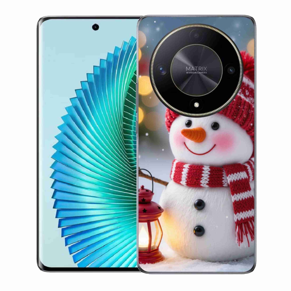 Zselés borítás mmCase a Honor Magic 6 Lite 5G számára - hóember 2