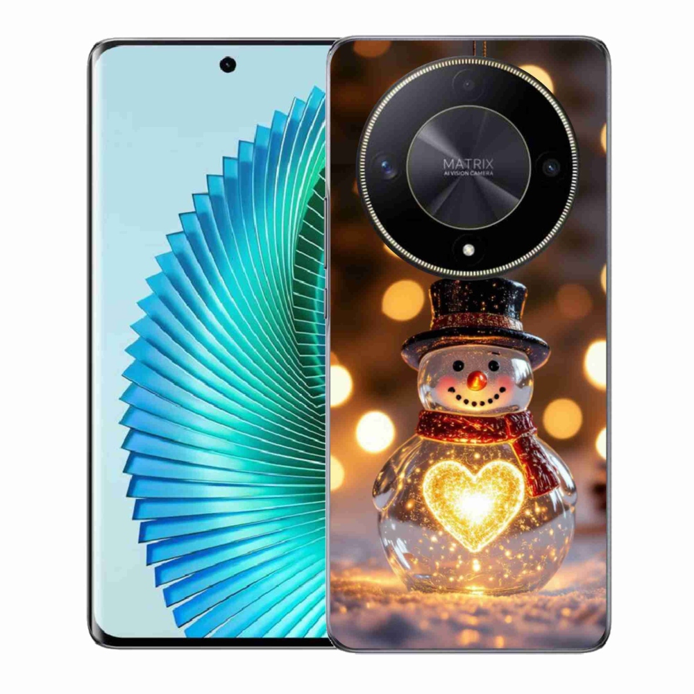 mmCase géltok az Honor Magic 6 Lite 5G-hez – világító karácsonyi hóember
