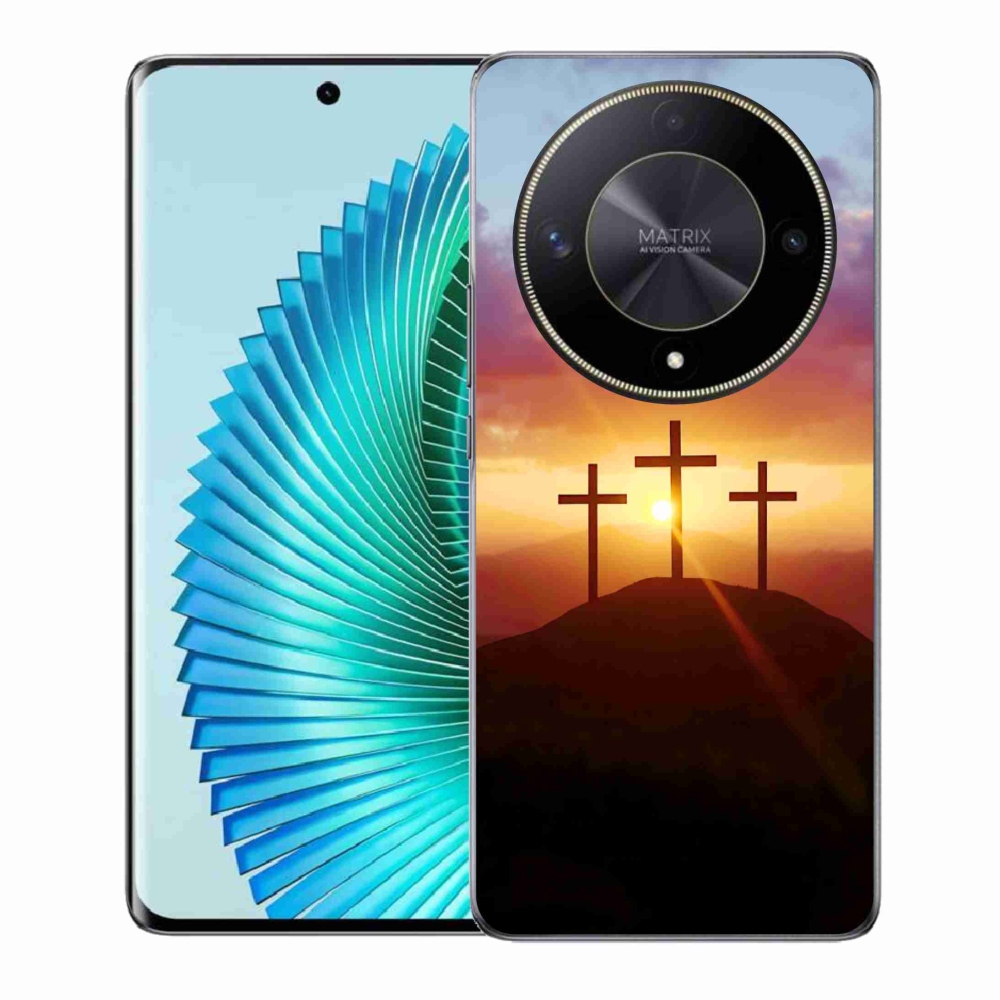 Zselés borítás mmCase a Honor Magic 6 Lite 5G számára - három kereszt