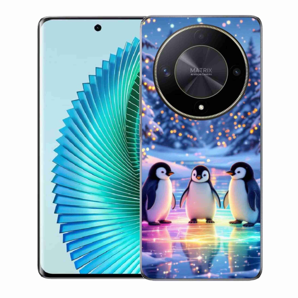 Gél borítás mmCase a Honor Magic 6 Lite 5G számára - Pingvinek
